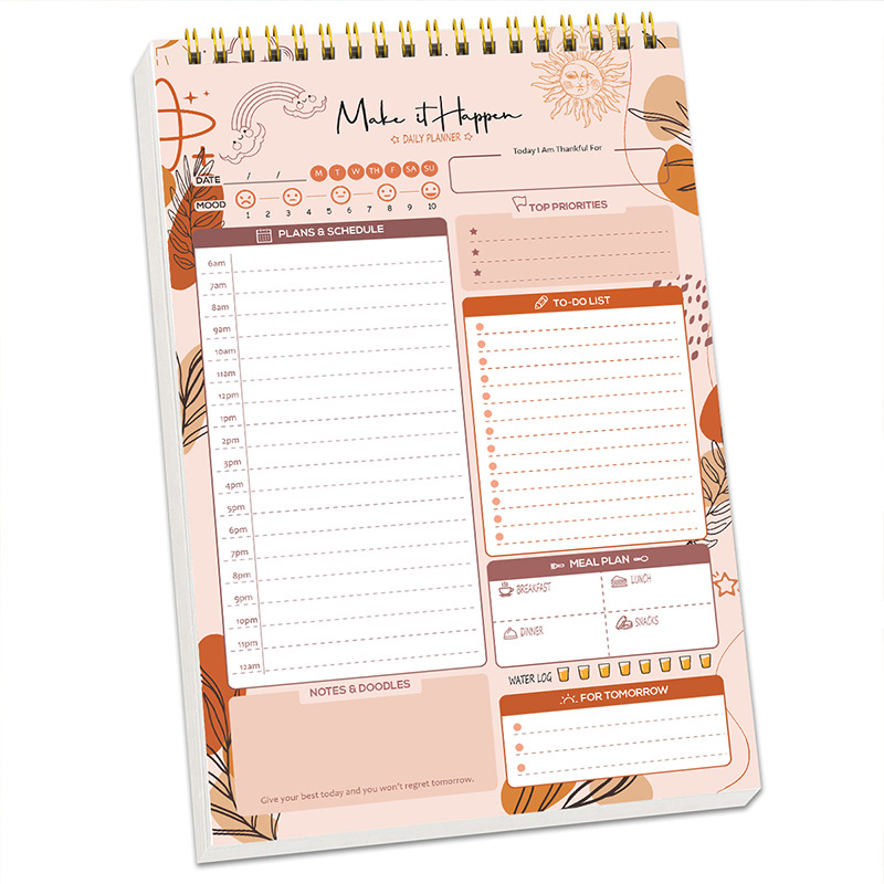 Office Stationery Supply List - Planlayıcı Ajanda Spiral A5 Defter Günlük