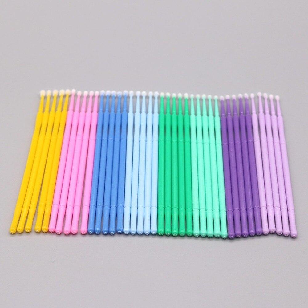Glue Stick Pack - 100 adet/grup Mikro Fırçalar Makyaj Kirpik