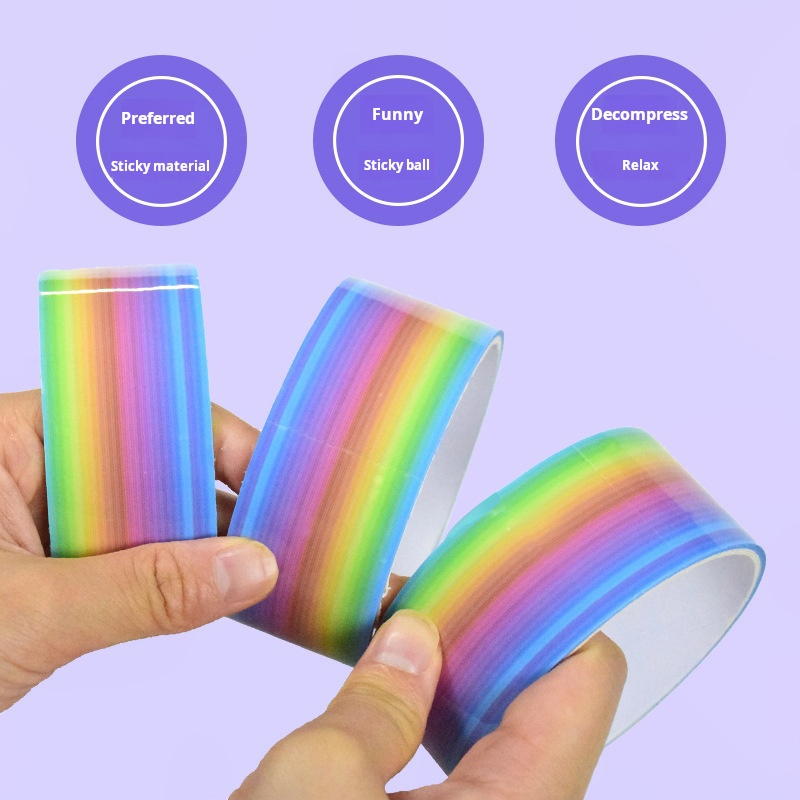 Glue Stick Pack - 1 adet Gökkuşağı Topları Yapışkan Toplar