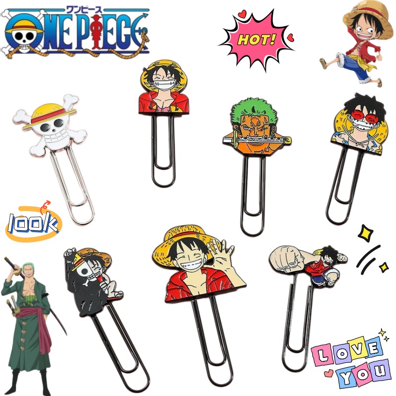 Paperclip Magnetic Set - Yeni Tek Parça Luffy Roronoa Zoro