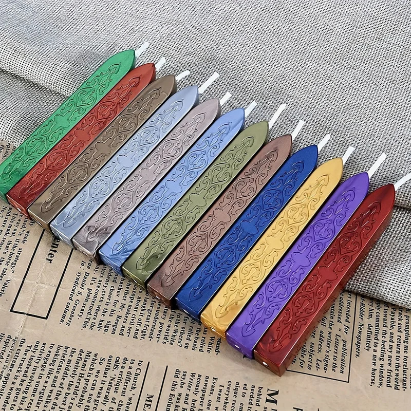 12 adet/torba Metalik Karışık  - Wax Seal Stamp Kit incelemesi ve fiyatı