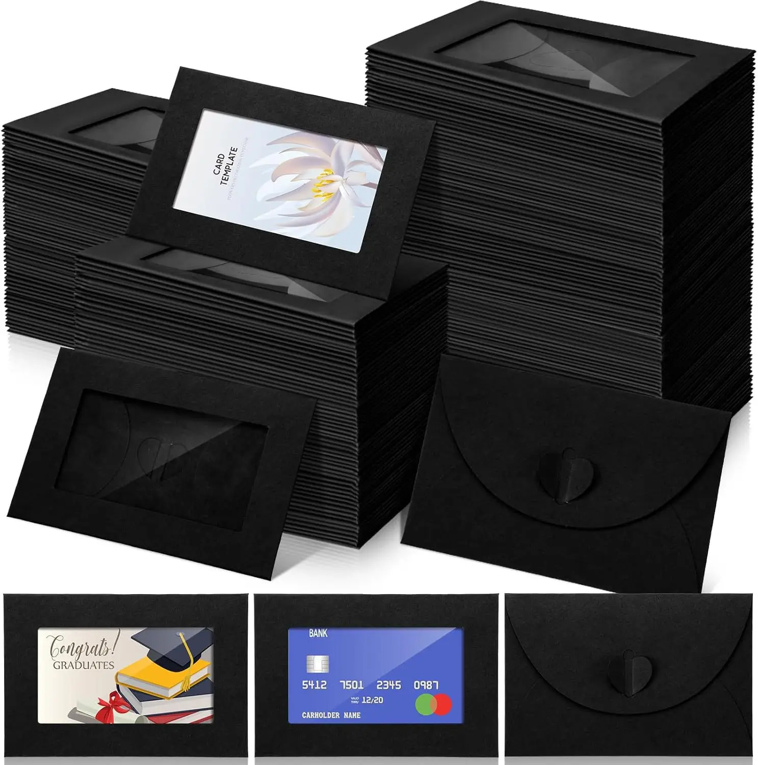 50 adet/grup 10.5X7 cm Zarf Ka - Letter Envelope Kraft incelemesi ve fiyatı