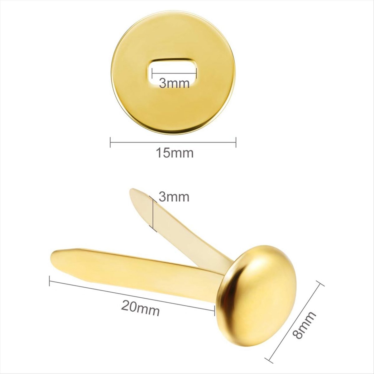 A78I 300 Adet 3/4 İnç Pirinç K - Paper Punch 3 Hole incelemesi ve fiyatı